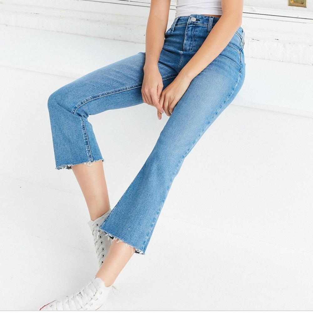 BDG High-Waisted Cropped Kick Flare Jean